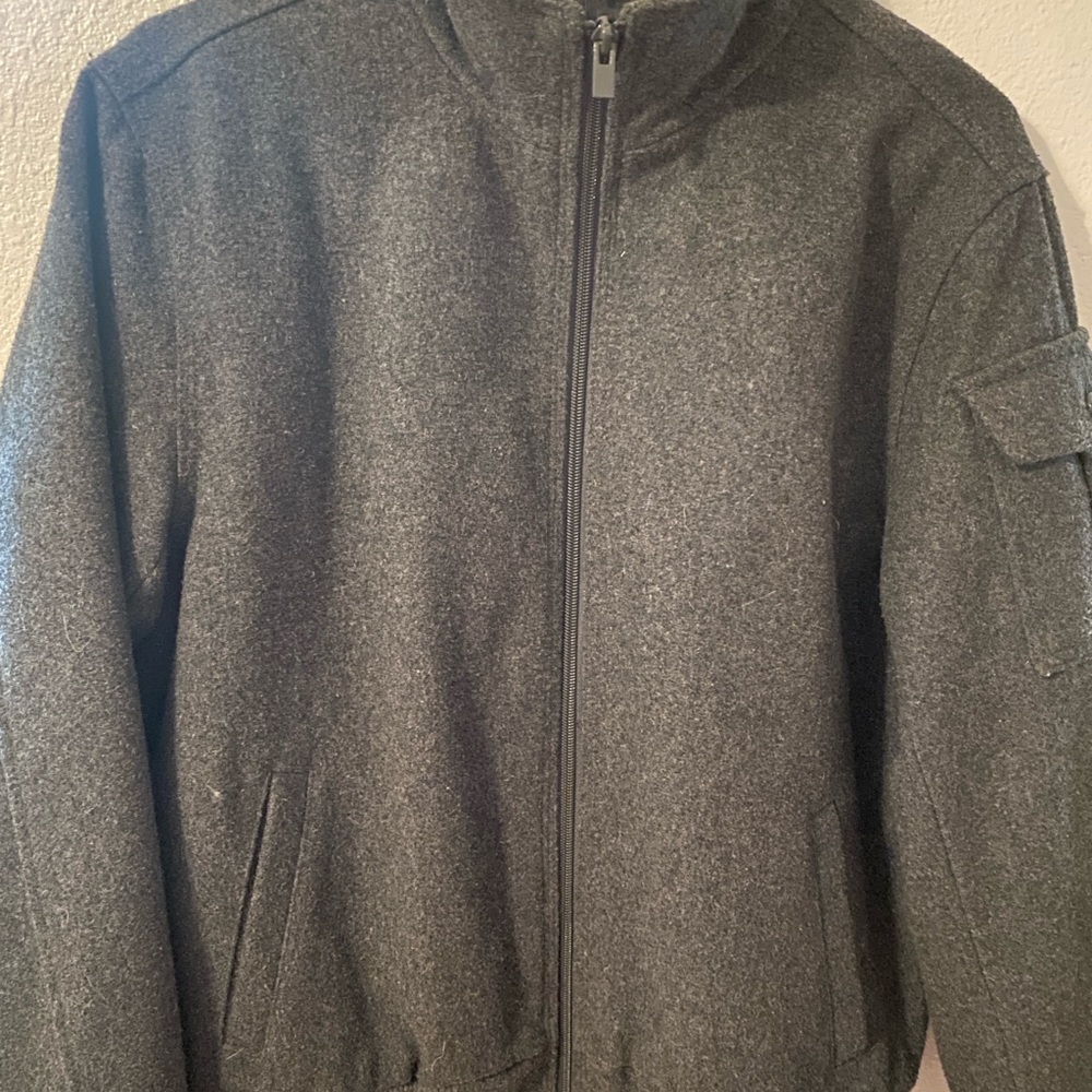 Gap Men’s Gray Zip-Up Jacket Small